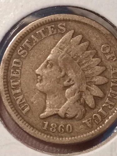 1860 Indian Head Cent. VG condition.