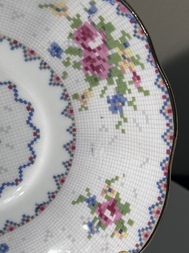 Vintage Royal Albert Petit Point Bone China Tea Cup,saucer And Plate - Picture 7 of 13