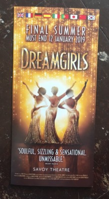 Dreamgirls (Gatefold) Flyer For London West End Show @ Savoy Theatre