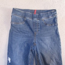 Spanx Jeans Medium Women Distressed Skinny Distressed Pull On Measures 27x26