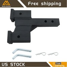 Trailer Dual Hitch Extender 10000lb For 2 In Receiver 2-in Solid Shank Risedrop Trailer Dual Hitch Extender 10000lb For 2 In Receiver 2-in Solid Shank Risedrop
