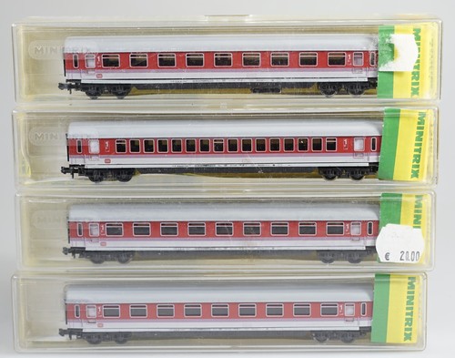 (9335) 4 Minitrix N Personenwagen: 3327 DB AG Abteilwagen 1. Kl. 2Avmz in Box | Condition: Gebraucht