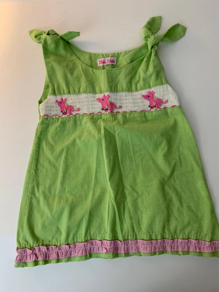 Vestido DIBBLE DABBLE cerdos calado niña 5 Foto 2 de 4