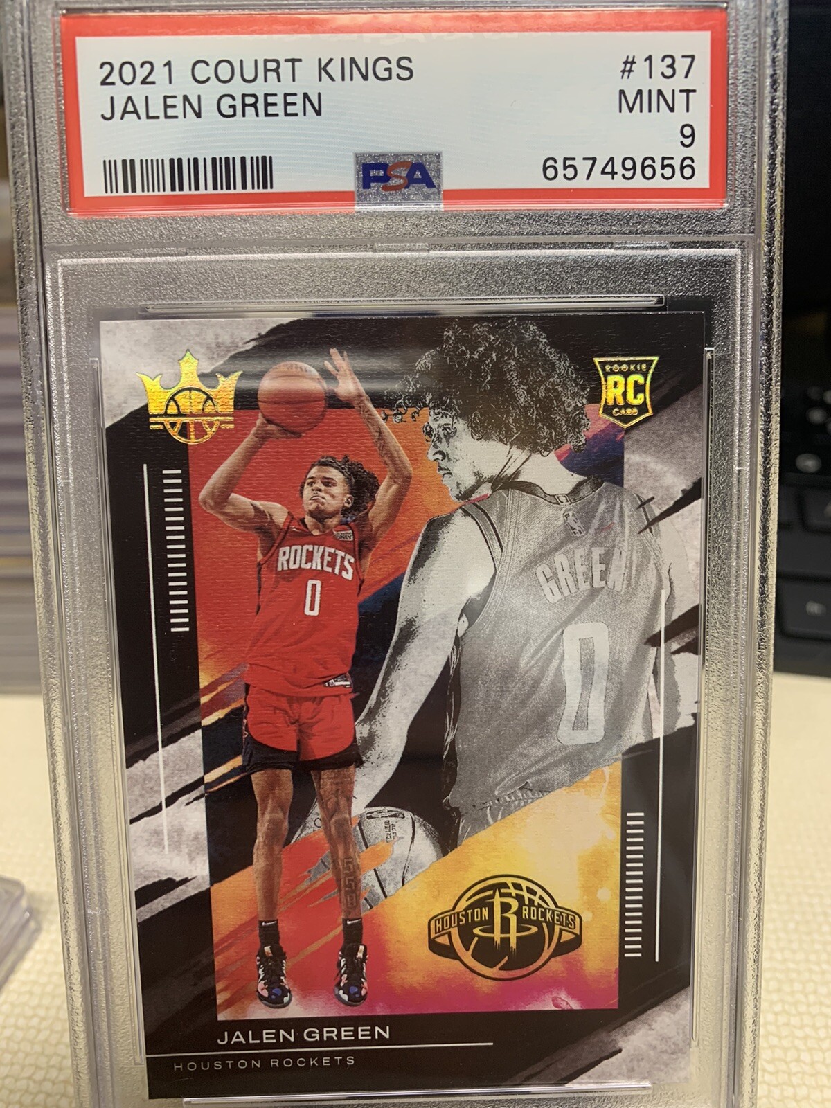 2021 court kings jalen green level 3 psa 9 rc 137