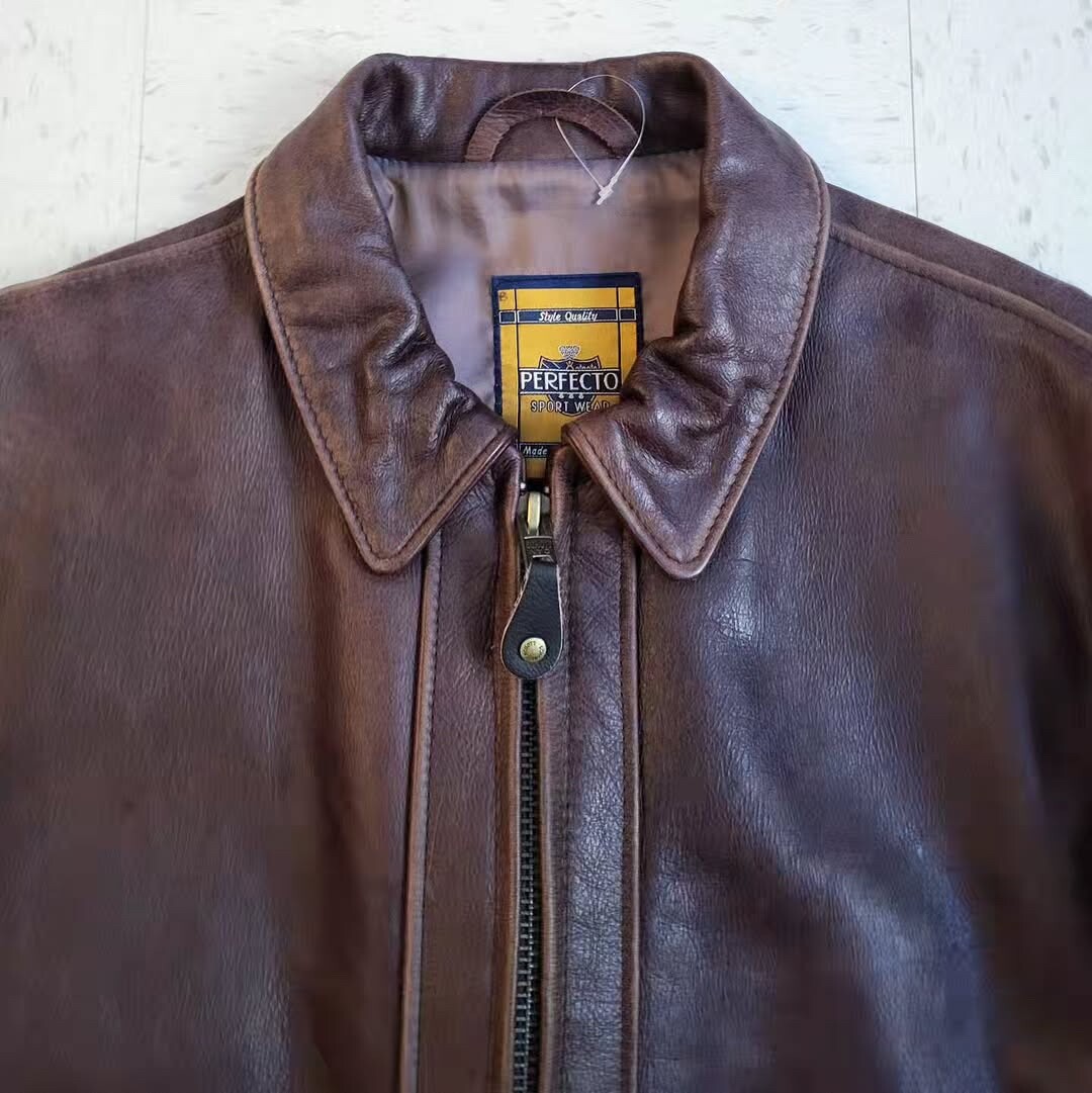 BNWOT Vtg 80s SCHOTT Perfecto 585 Leather Motorcycle Jacket
