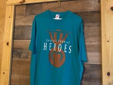 Georgia Federal Heroes T-Shirt VTG Adult XL Jerzees USA Made Atlanta Southern