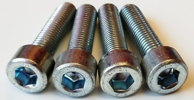 M10-1.50x40 Socket Head Cap Screws(Qty of 4)Grade 12.9 Zinc Plated 
