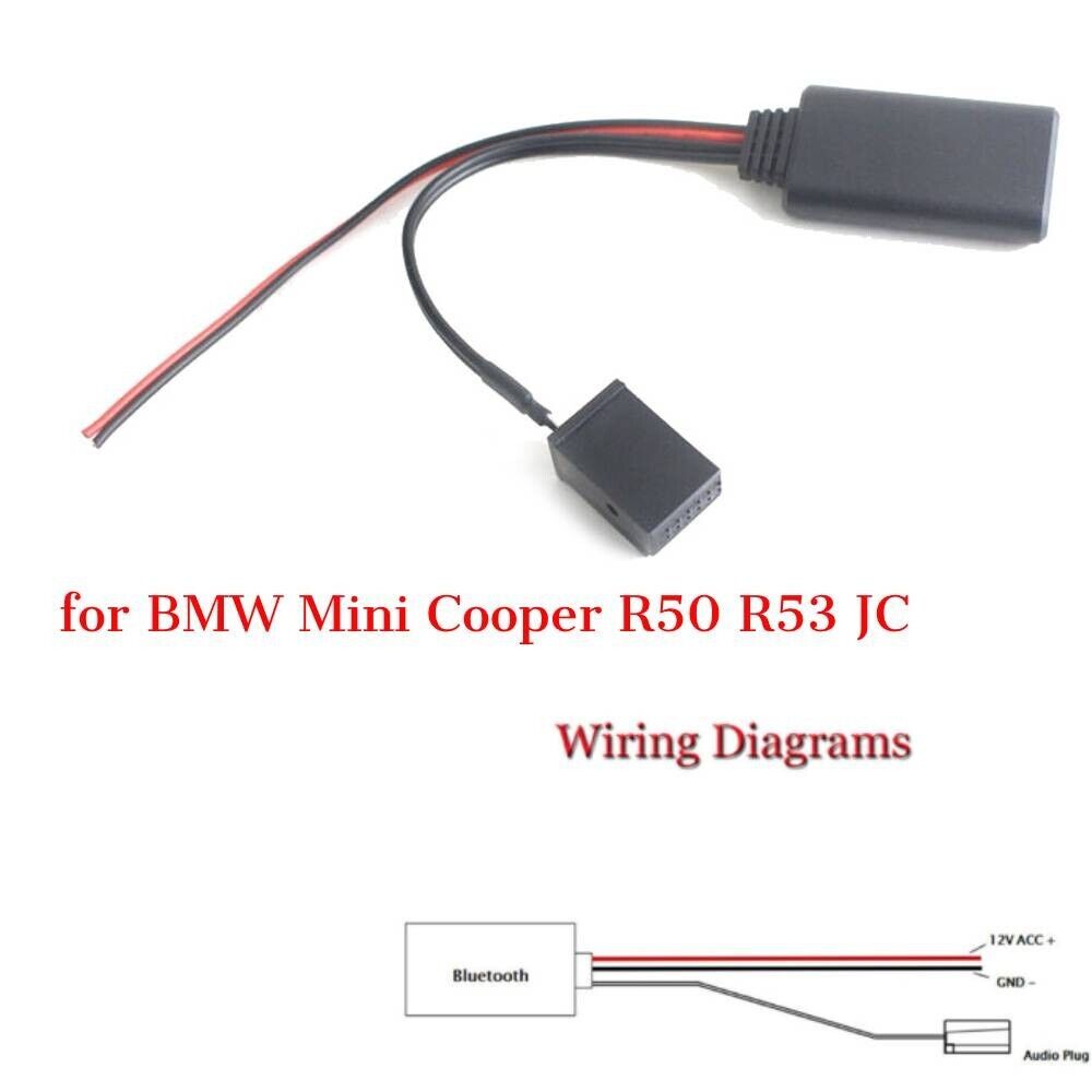 Car Audio Bluetooth Cable Adapter For Mini Cooper R50 R53 JC Works