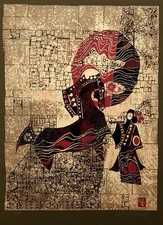 Lebadang (aka Hoi), Untitled - Horse and Woman, Screenprint, signed in pencil