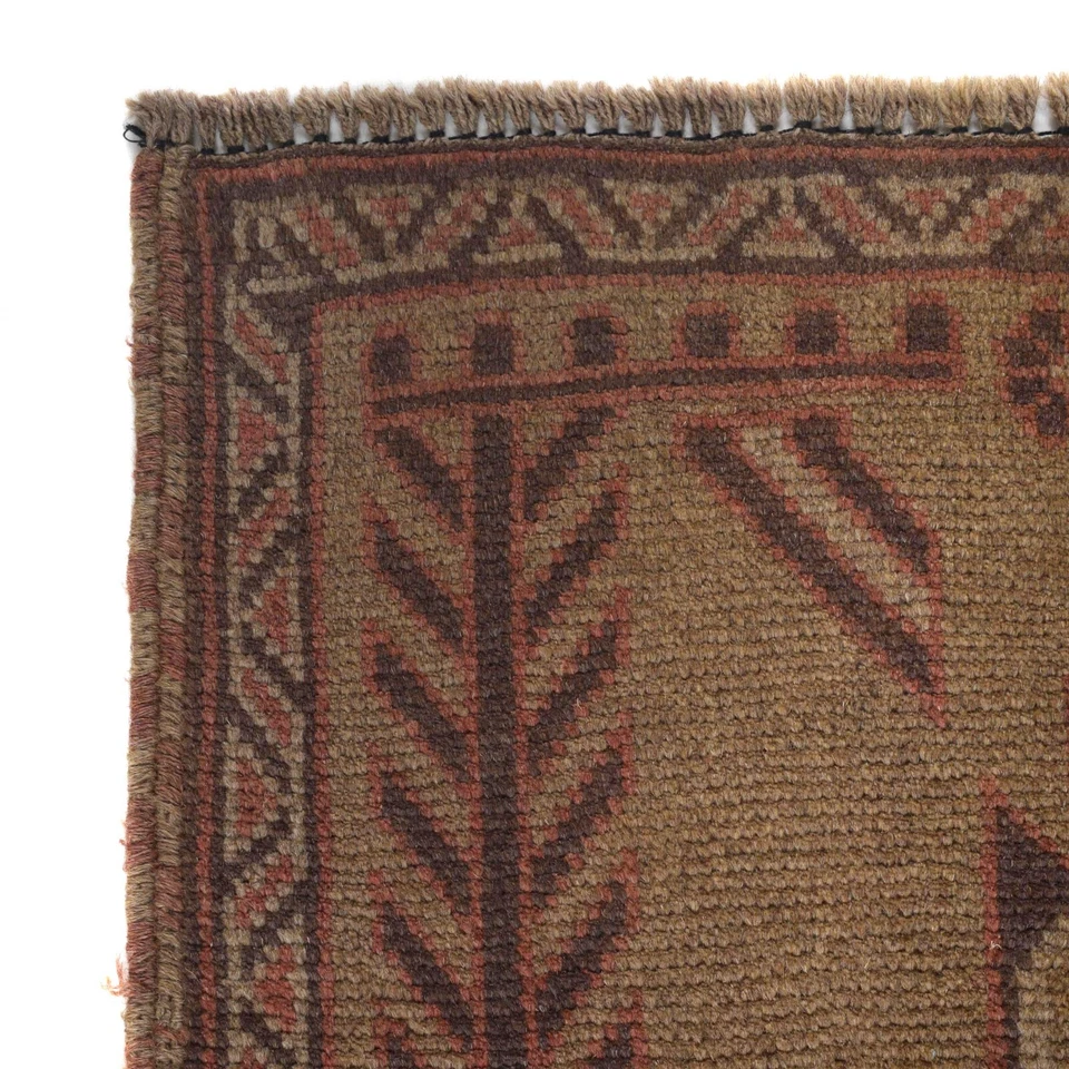 Alfombra antigua clásica tradicional hecha a mano alfombra oriental vintage, 2'8x4'2 pies B16732 Foto 3 de 4