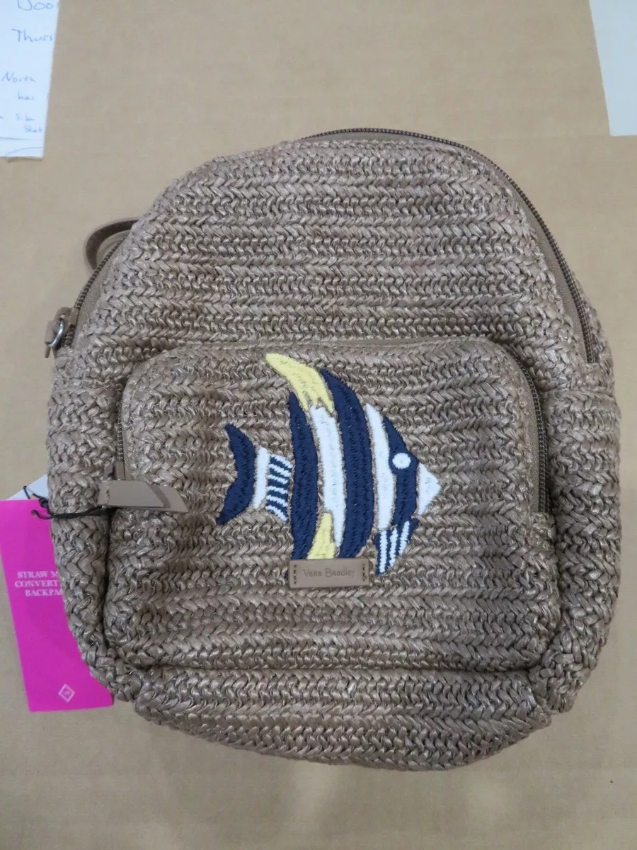 Vera bradley online straw backpack