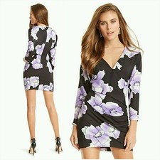 🌜NWT GUESS BY MARCIANO PANDORA POPPY-PRINT DRESS SIZE XS 🌛