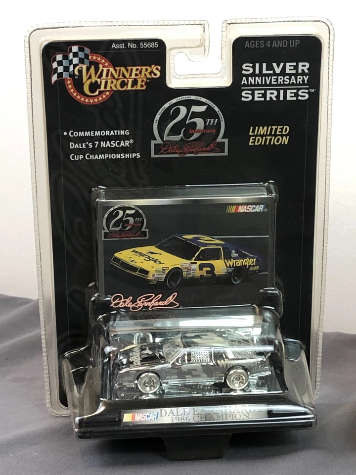 3 - New 1:64 Winner's Circle SILVER Anniversary Series DALE EARNHARDT 1986/87/90 - Image 2 of 4