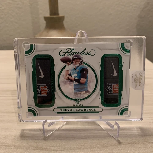 2021 Panini Flawless Trevor Lawrence Dual Patch Laundry Tag /2 Factory Sealed 🔥