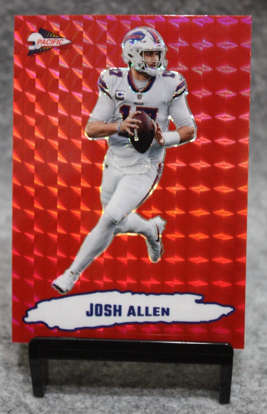 2022 PANINI ZENITH #PAC-1 JOSH ALLEN PACIFIC RED PRIZM SP Parallel