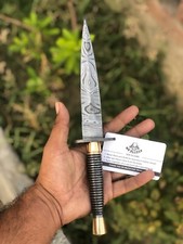 Fatto a mano Damasco Esercito Britannico Fairbairn Sykes | Coltello Pugnale Commando Personalizzato