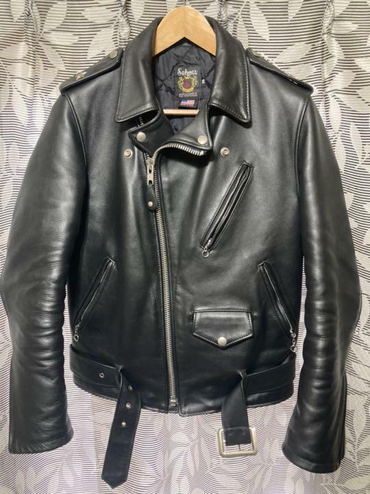 Schott Perfecto Double Leather Riders Jacket Size 36 Made in Schott Perfecto Double Leather Riders Jacket Size 36 Made in