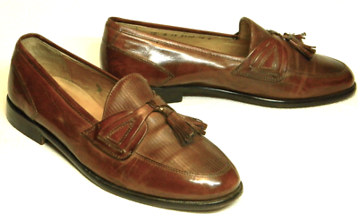 Johnston & Murphy Cellini 10.5M Mens Brown Leather Tassel Loafers Johnston & Murphy Cellini Kiltie Tassel Brown Leather  main image 4