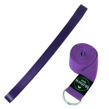 Wellness Seer Resistance Yoga Band & Stretch Strap Adjustable D-Ring Buckle Gym