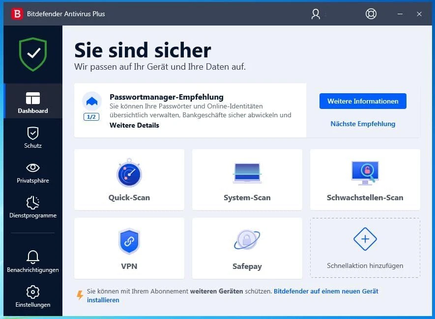 Bitdefender Antivirus Plus 2025 1, 3, 5 PC 1, 2 Jahre ESD-Key per eMail - Bild 3 von 4