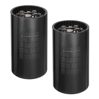 Für CD60 Motorlaufkondensator 2 Stück 270-324uF 250V 50-60Hz 46x86mm