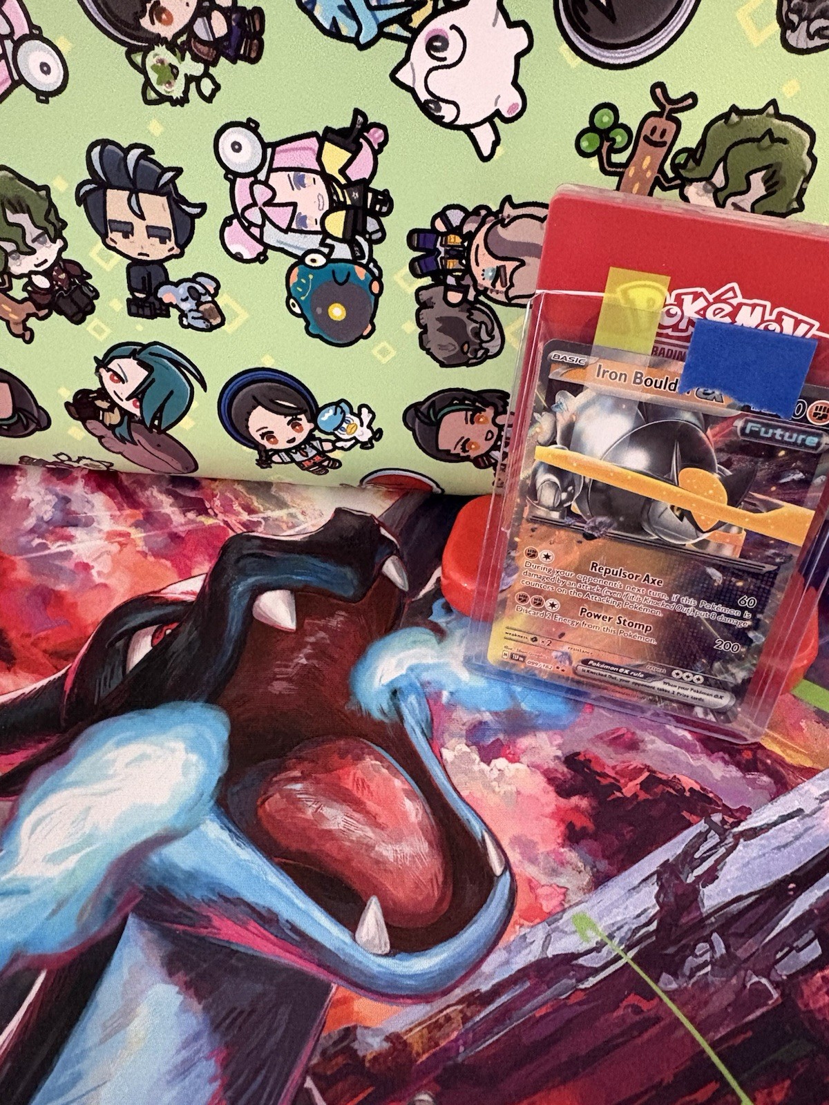 Pokémon Iron Boulder EX 099/162 Temporal Forces Double Rare Holo NM
