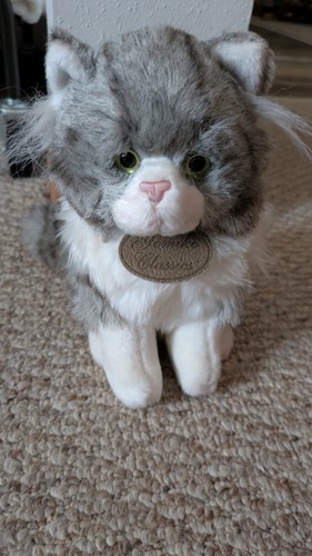 Yomiko Classics Grey Tabby Cat Kitty 8" Plush Stuffed Animal Russ Berrie