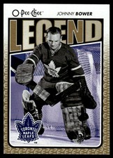 2009-10 O-Pee-Chee MARQUEE LEGEND Johnny Bower Toronto Maple Leafs #587