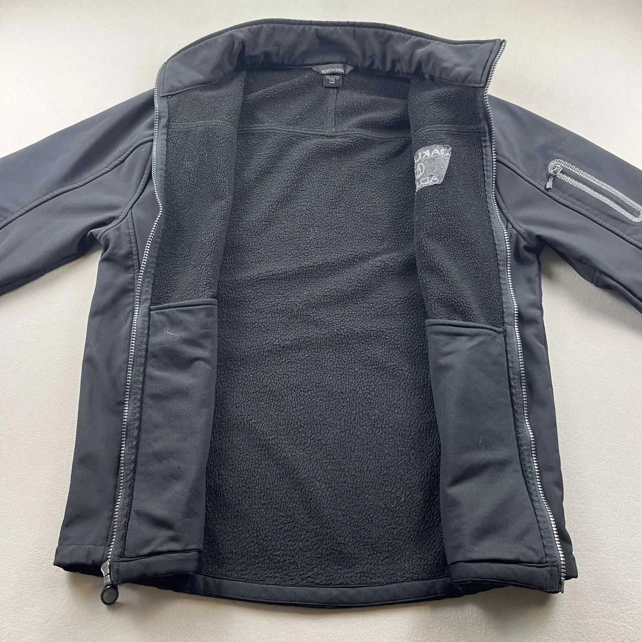 Acura Jacket Mens Small Black Softshell Oakland Cars Employee Fleece Lined Zip - product detail image 6