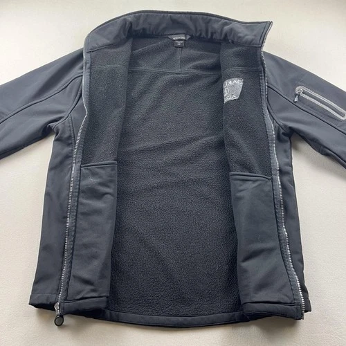 Acura Jacket Mens Small Black Softshell Oakland Cars Employee Fleece Lined Zip image 6