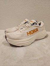 HOKA Bondi 8 Oatmilk Alabaster Men's 10D Running Shoe Athletic Sneaker