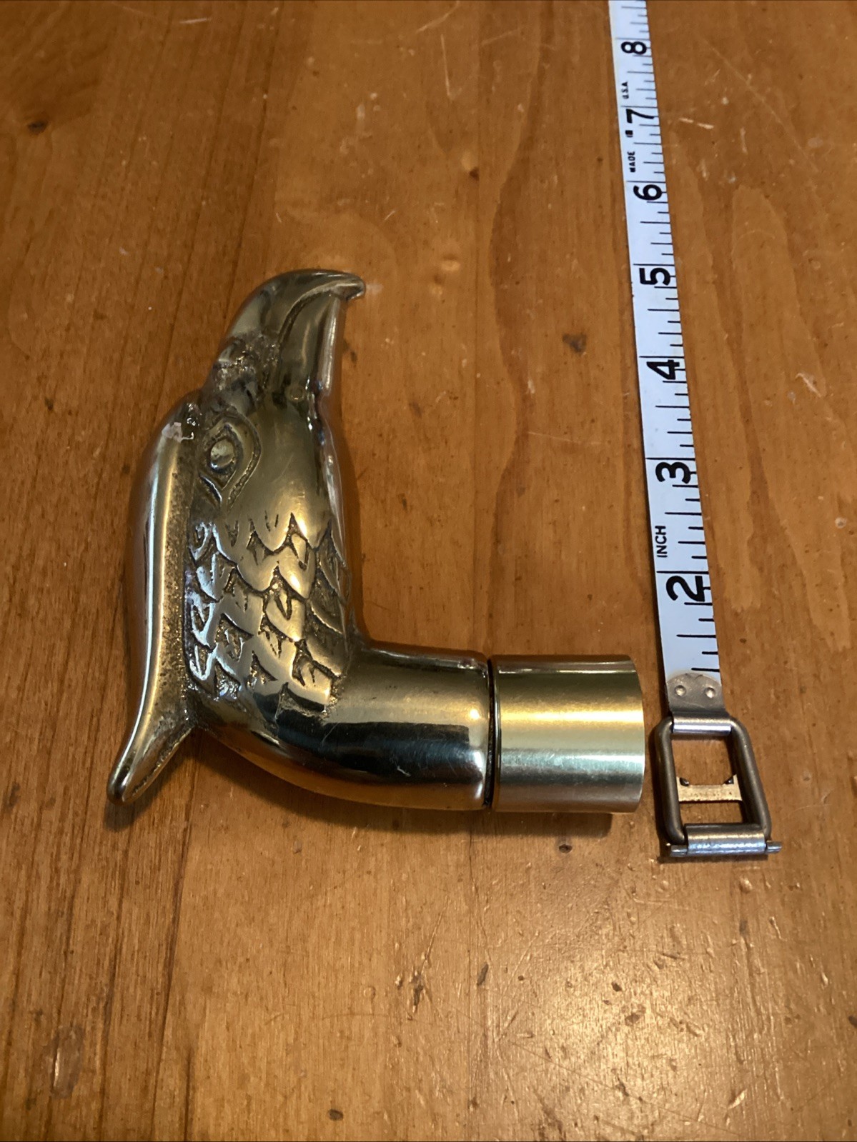 Solid Brass Eagle Head Walking Stick Handle For C… - image 3