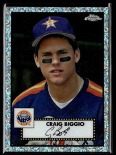 2021 Topps Chrome Platinum 70th Mini Diamond Craig Biggio 22/70 Houston Astros