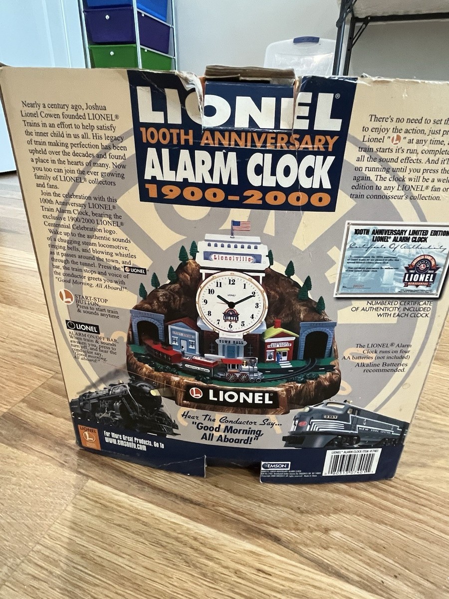 Lionel 100th Anniversary Talking Railroad Alarm Clock