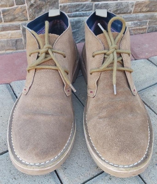 Men Ben Sherman Boots Grey Suede 42