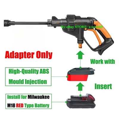 for Milwaukee M18 RED Slider Battery To for WORX 20V 6-PIN Cordless Tool Adapter