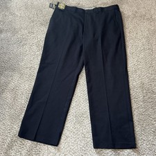 Haggar Pants Men's 40W x 30L Classic Fit Iron Free Premium Khaki Black NWT