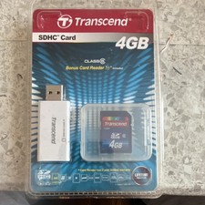 Transcend 4GB SDHC Class 6 High Speed Card with Bonus Card Reader