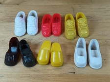 6 pairs vintage Sindy shoes,  assorted colours
