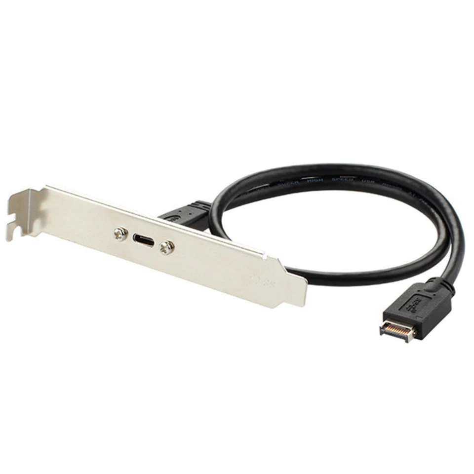 P&P USB 3.1 Type E PCI-E to Type C Female Gen 2 Extension Cable With Bracket - Image 3 of 4