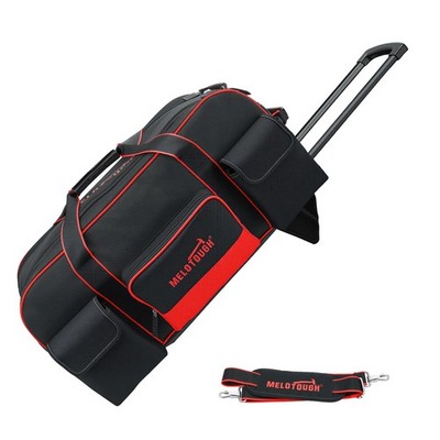 Rolling Tool Bag with Wheels,Large Capacity Tool Bag Organizer with Concealed...