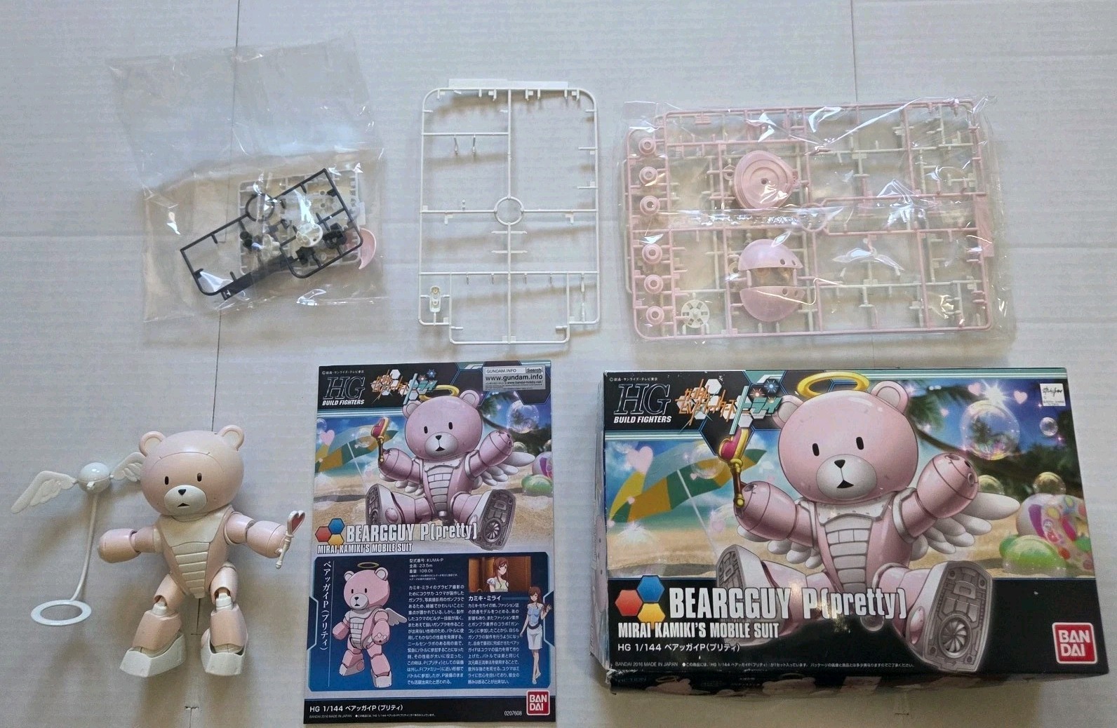 1/144 HGBF Beargguy P(Pretty) Gundam Build Fighters Try Used