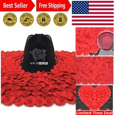 4500 Pack Red Rose Petals,Artificial Roses Flower Petals for Romantic Night,V...