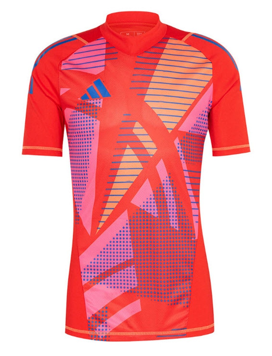 Adidas Men Tiro 24 Pro Goalkeeper Shirts Soccer Red GK Football