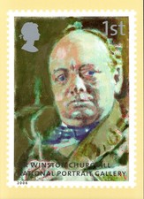 Postcard 2006 Royal Mail Stamp Card Series PHQ289 (a) 07.06 Sir Winston Churchil
