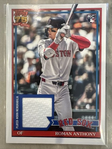 Topps 2026 Series 1 Roman Anthony #91R-RA 1991 Insert Rookie Patch Relic