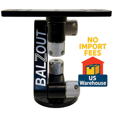 Balzout Standard Mount LGRB-6 6'' Graph Mount CNC Aluminum Black Round Base