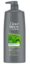 Dove Men+Care Fresh & Clean 2-in-1 Shampoo + Conditioner, 40 fl. oz.