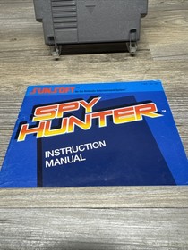 Spy Hunter Nintendo NES Game, Manual, & Dust Cover 3 Screw Authentic Cartridge