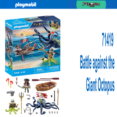 Playmobil 71419 Battle Against the Giant Octopus – New 2024